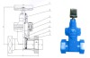 GATE VALVES -AWWA Resilient seated gate valves NRS screwed ends 200/250PSI