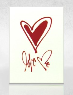 Valentine's Day playing card|advertising playing card