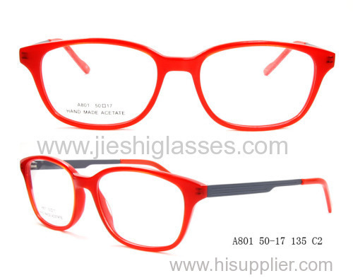 Popular Fashion Ladies Ultra-thin Acetate Optical Frames Of Wine Color
