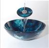 vasque glass basin top with bathroom cabinet