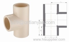 CPVC WATER SUPPLY PIPE FITTINGS DIN (TEE)