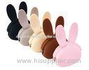 Rabbit Animal Rubber Silicone Coin Purse For Children , Durable Waterproof