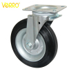 rubber garbage container casters with iron rim