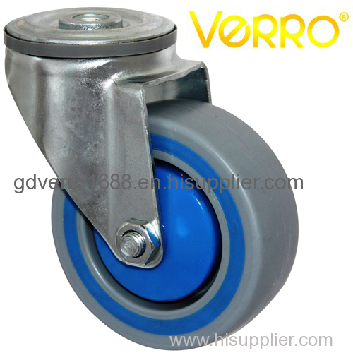 Industrial swivel PP casters with damping ring