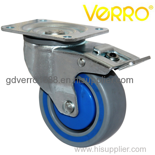 Industrial two component lockable swivel casters