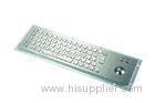 Multi-Language Long Compact Industrial Metal Keyboard With 67keys , Panel Mount Keyboard