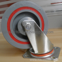 Industrial top plate sandwich swivel casters