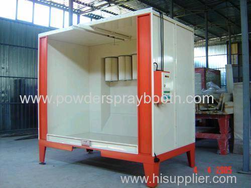 powder coating spray booth design