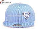 Acrylic Printing Snapback Baseball Caps 3D Embroidery With Sky Blue Ripstop Fabric