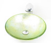 bathroom sink blocked green glass bathroom sink