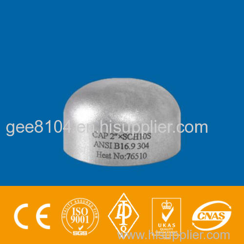 seamless cap ASTM A403 WP304/316