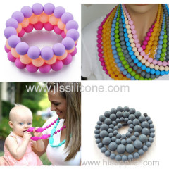 Silicone Gift necklace jewelry for baby teeth chewing