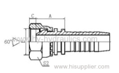 Metric Male double use for 60 Cone seat or bonded seal Fitting