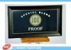 Store Durable Wood Display Accessory With Printing logo , Black MDF Display Sign