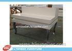 Grocery Malls Manual Polishing Retail Display Tables With White Painted