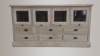 Recycled fir sideboards with 4 upturning drawers
