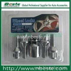 wheel lock set m14x1.5 thread 5 spline wheel lock Steering wheel car lock