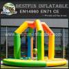 Inflatable demolition ball game