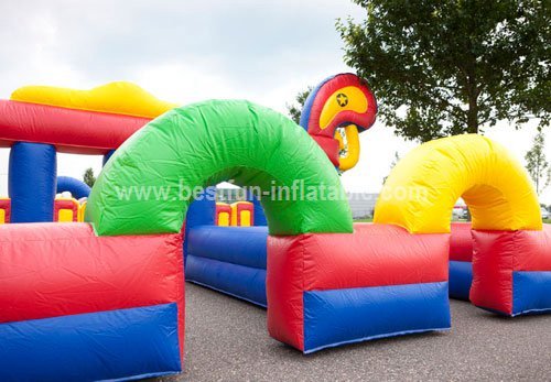 Inflatable horse riding racing game