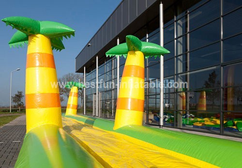 Inflatable Jungle Slide Slip for kids and adults