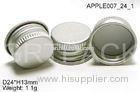 Bright Silver Aluminum Screw Caps With Food Grade Lacquer