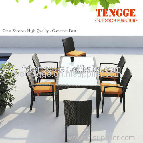 Outdoor furniture chair and table garden set dining chair and table