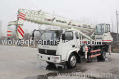 Wolwa 12ton hydraulic truck crane with low price