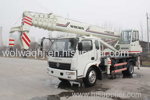 Wolwa 12ton hydraulic truck crane with low price