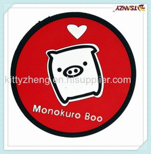 promotion pvc coaster /cup mat /pvc cup pad 