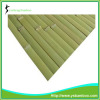 green bamboo wall covering