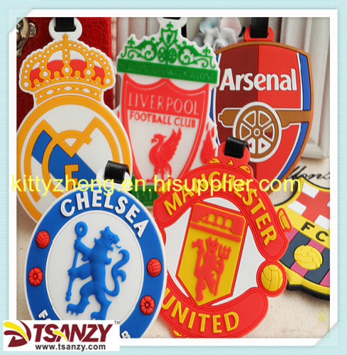 promotion soft pvc cartoon luggage tag 