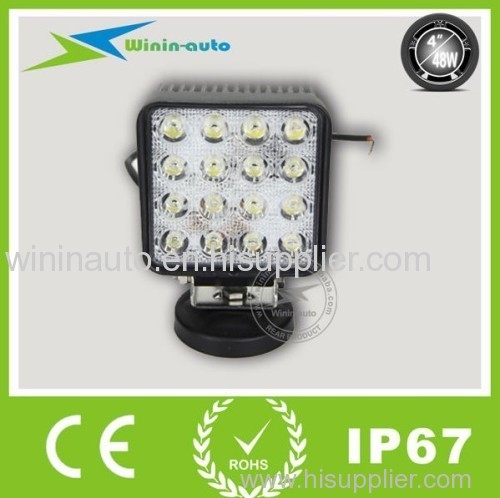 auto 48w led work lights 48W 16x3W led construction working light offroad led work lights for car/sea/road