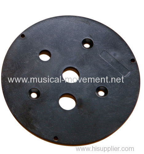 PLASTIC PLATE BASE FOR WIND UP CERAMIC OR POLYRESIN MUSIC BOX