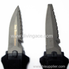 plastic handle diving knife with plastic sheath