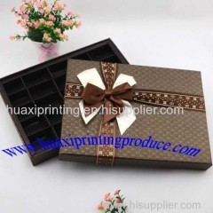 square brown chocolate boxes