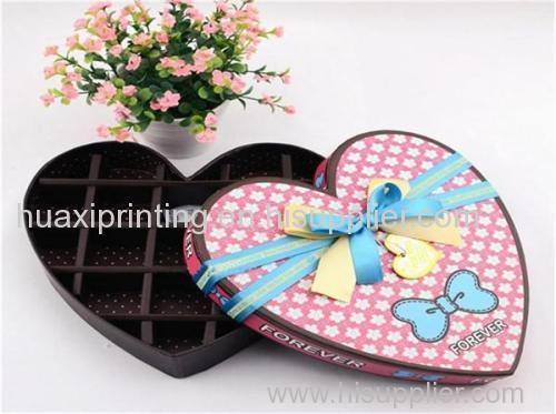 heart shape with ribbon chocolate boxes