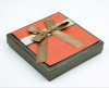 square orange chocolate boxes