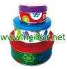 round tin box set cake tin box baking tin box cookie tin box