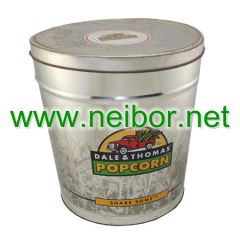 popcorn bucket tin bucket with lid food container
