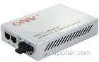 10Mdps / 100Mdps Single Mode Dual Fiber Optic Media Converter 2 Port Ethernet Media Converter