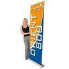 Fashion silver Full Aluminum Alloy foldable Easy handing oxidative Exhibition Banner Stands outdoor