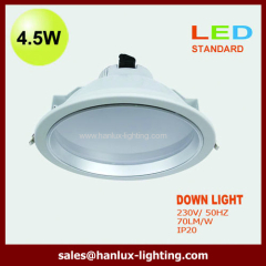 4.5W CE LED downlight with emergency