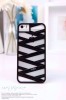 TPU material cell phone case for Iphone5S (smooth surface summer cool style black color)