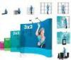 Lightweight portable Tension Fabric sturdy frames Pop UP Display Banners for Indoor Promotion