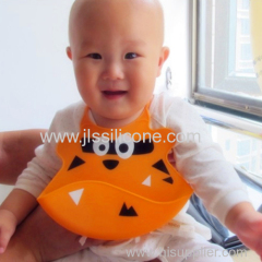 Fashion & Soft Silicone Bibs with crumb catcher for Baby bib