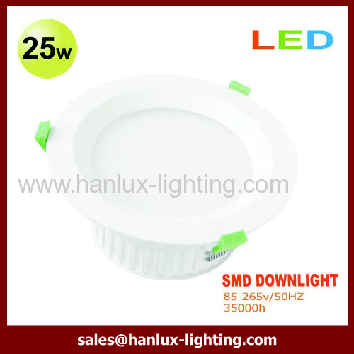25w IP20 LED downlight with emergency