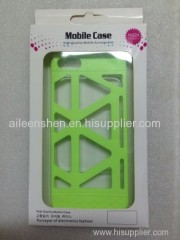 PC material cell phone case for Iphone4S(smooth surface bird nest style green color)