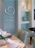 Best selling simple mirror PS wall decal 1MM thickness 3D mirror stickers home decoration
