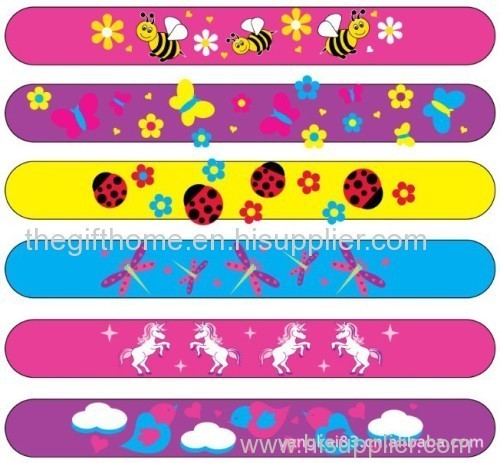 slap bracelet rubber band silicone wristband