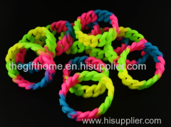 silicone rubber band girls' bracelet